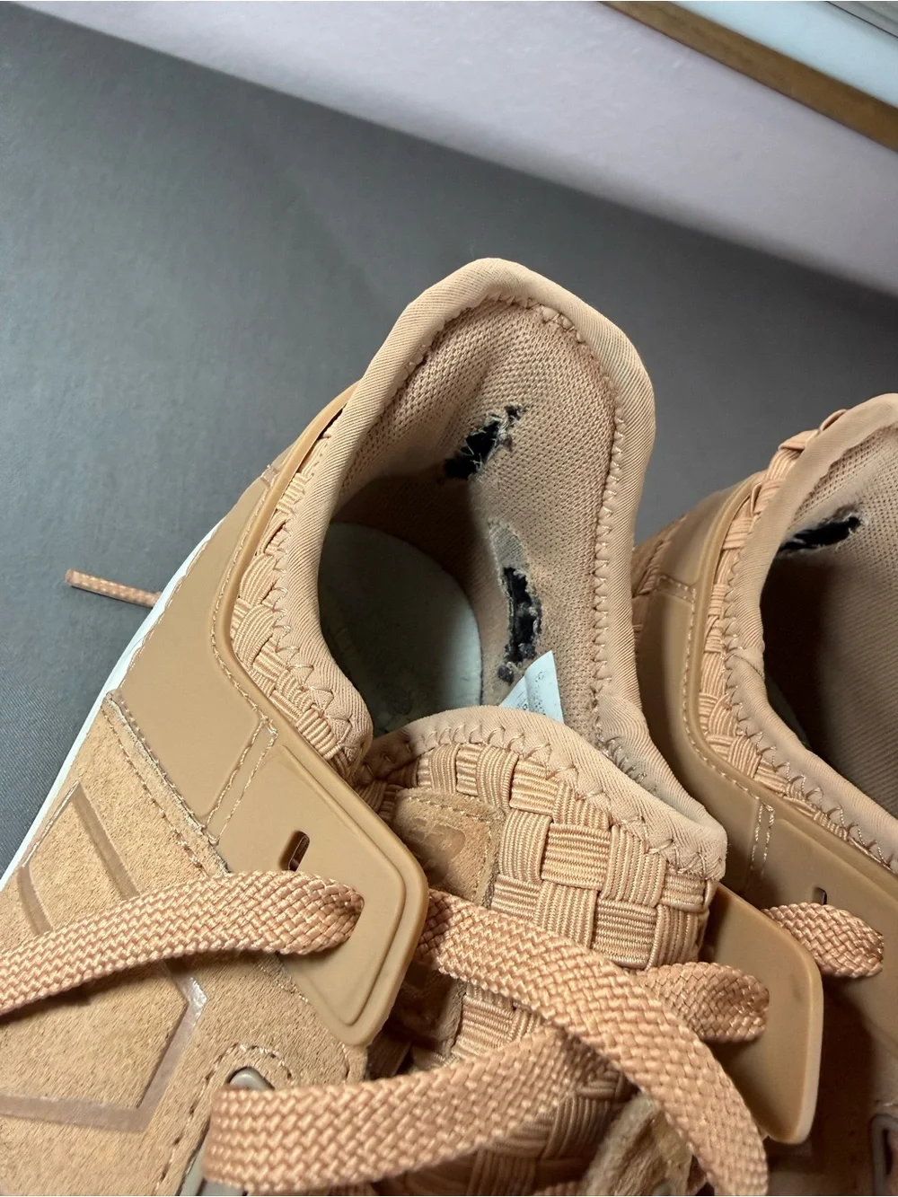 New Balance Woven Runner Sneakers - Camel/Tan